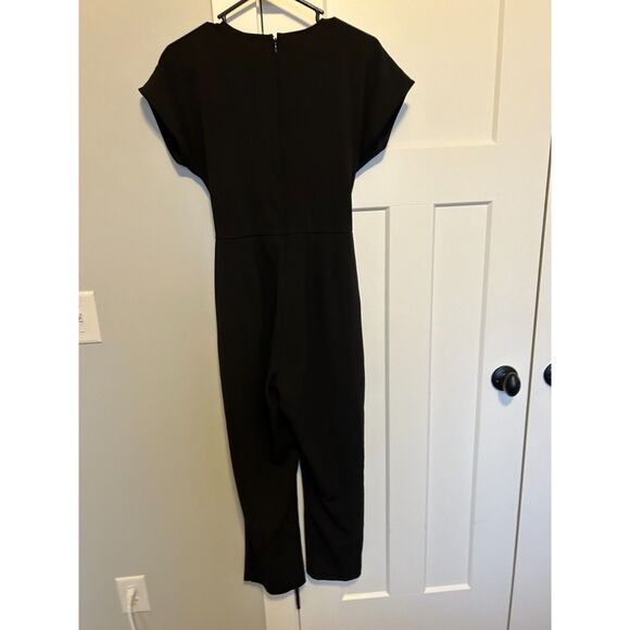 EXPRESS Brand Cap Sleeve Black Jumpsuit Size M Workwear, Evening Wear, Office, M - Picture 8 of 8